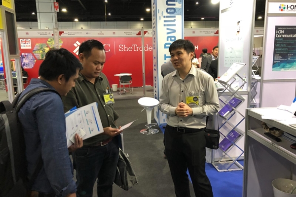 Visitors at FORCS booth, CEBIT ASEAN Thailand 2018 