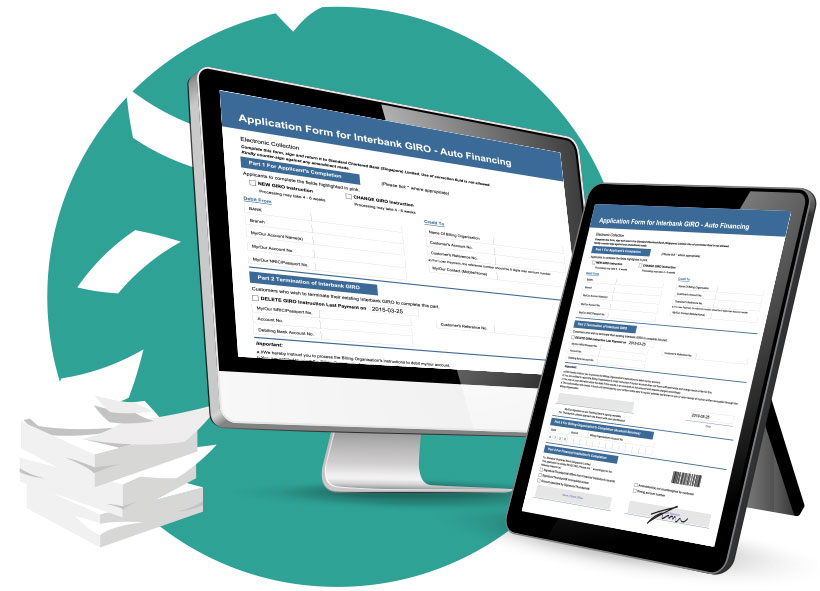 Image of the Branch Teller e-Form - Paperless Banking