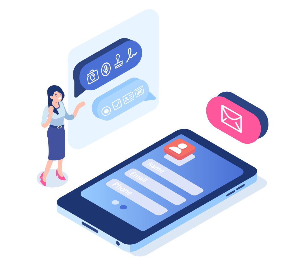 Rich input components to collect patients' data