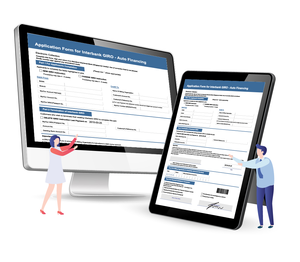 e-Form mirroring with independent control