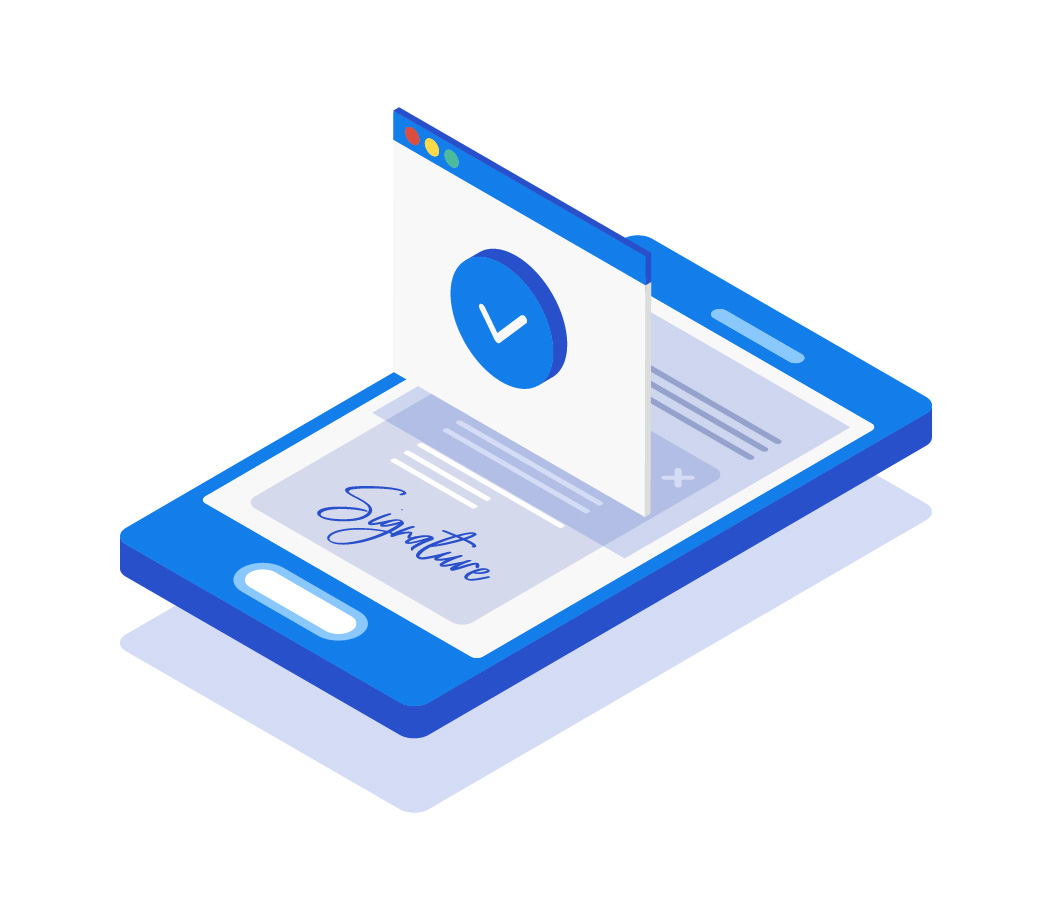 No download and installation for Electronic Signature