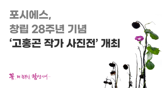 포시에스, 창립 28주년 기념 '고홍곤 작가 사진전' 개최 - '꽃, 저 눈부신 함성이여' 주제로 열려