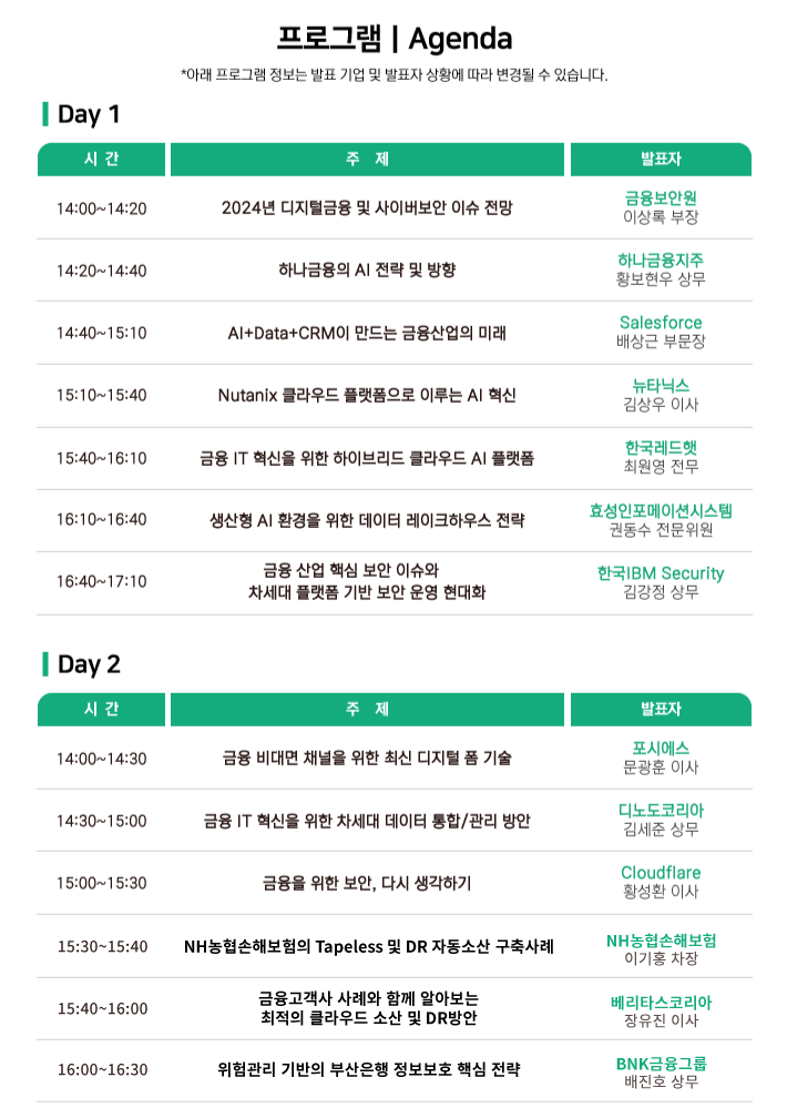 2024년 전망, 금융 IT 이노베이션 버추얼 콘퍼런스 포시에스